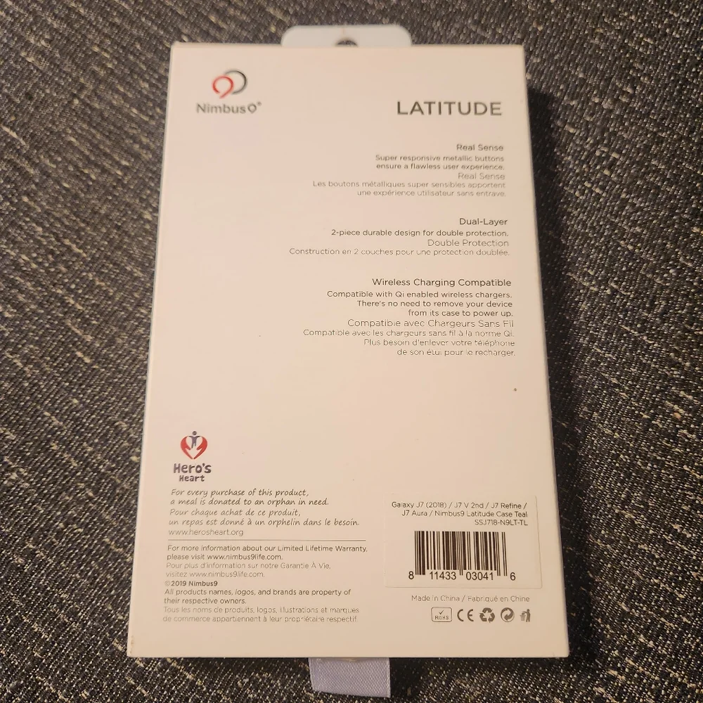 Nimbus9 Latitude Case Samsung Galaxy J7 (2018) -J7 Aura J7 V 2nd J7 Refine Teal